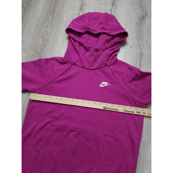 Nike Funel Neck Hoodie Swoosh Check Logo Sweatshirt Womens Small - Picture 7 of 10